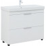 Тумба с раковиной Aquanet Ирис new 339257/323884 100 белый глянец