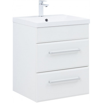 Тумба с раковиной Aquanet Лукка 302396/281220 58 белый глянец