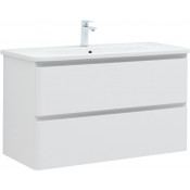 Тумба под раковину Aquanet Эмбер 330469 105 белый матовый