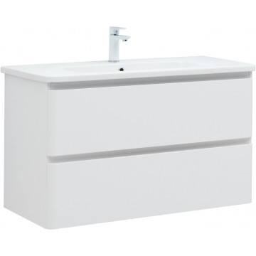 Тумба под раковину Aquanet Эмбер 330469 105 белый матовый