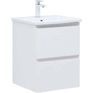 Тумба под раковину Aquanet Эмбер 330463 50 белый матовый