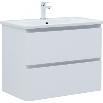 Тумба под раковину Aquanet Эмбер 330467 80 белый матовый
