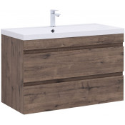 Тумба под раковину Aquanet Нота new 334194 100 дуб веллингтон табак