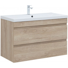 Тумба под раковину Aquanet Нота new 334200 100 дуб светлый