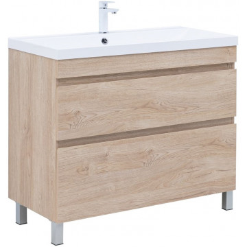 Тумба под раковину Aquanet Нота new 344149 100 дуб светлый