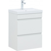 Тумба под раковину Aquanet Нота new 335416 50 белый глянец