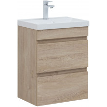 Тумба под раковину Aquanet Нота new 334196 50 дуб светлый