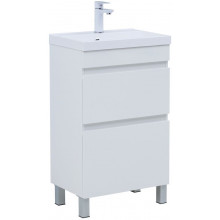 Тумба с раковиной Aquanet Нота new 344138/284237 50 белый глянец