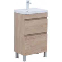 Тумба с раковиной Aquanet Нота new 344137/284237 50 дуб светлый