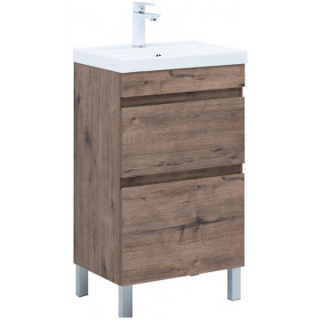 Тумба с раковиной Aquanet Нота new 344136/284237 50 дуб веллингтон табак