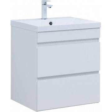 Тумба под раковину Aquanet Нота new 335417 58 белый глянец