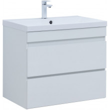 Тумба под раковину Aquanet Нота new 335418 75 белый глянец