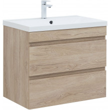 Тумба под раковину Aquanet Нота new 334198 75 дуб светлый