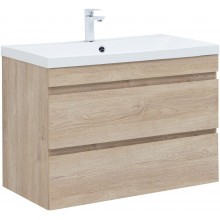 Тумба под раковину Aquanet Нота new 334199 90 дуб светлый