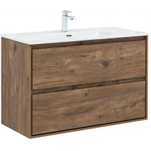 Тумба под раковину Aquanet Милан 336380 100 дуб рустикальный