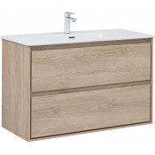 Тумба под раковину Aquanet Милан 336385 100 дуб светлый