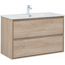 Тумба под раковину Aquanet Милан 336385 100 дуб светлый