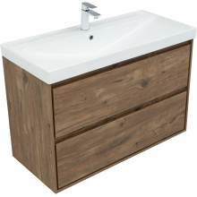 Тумба с раковиной Aquanet Милан 336380/333270 100 дуб рустикальный