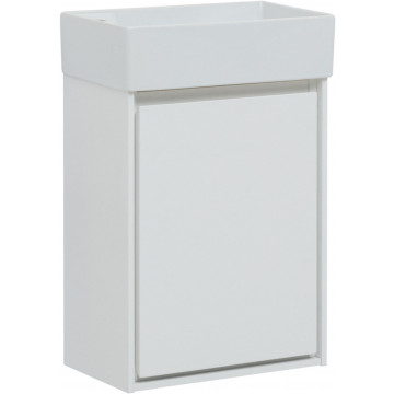 Тумба с раковиной Aquanet Милан 339962/281657 45 белый глянец