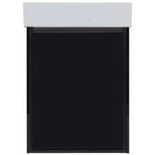 Тумба с раковиной Aquanet Милан 306378/281657 45 черный глянец