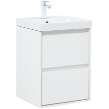 Тумба с раковиной Aquanet Милан 336366/333265 50 белый глянец