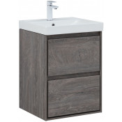 Тумба с раковиной Aquanet Милан 336371/333265 50 дуб рошелье