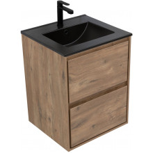 Тумба с раковиной Aquanet Милан 336376/329252 50 дуб рустикальный