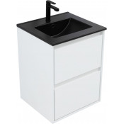 Тумба с раковиной Aquanet Милан 336366/329252 50 белый глянец