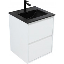 Тумба с раковиной Aquanet Милан 336366/329252 50 белый глянец