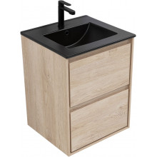 Тумба с раковиной Aquanet Милан 336381/329252 50 дуб светлый