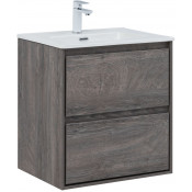 Тумба с раковиной Aquanet Милан 336372/330429 60 дуб рошелье