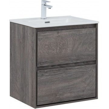 Тумба с раковиной Aquanet Милан 336372/330429 60 дуб рошелье