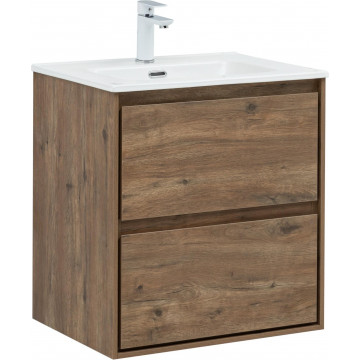 Тумба с раковиной Aquanet Милан 336377/330429 60 дуб рустикальный