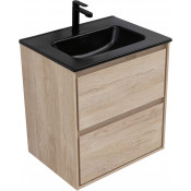 Тумба с раковиной Aquanet Милан 336382/329253 60 дуб светлый