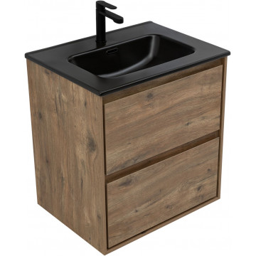 Тумба с раковиной Aquanet Милан 336377/329253 60 дуб рустикальный