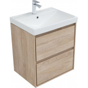 Тумба с раковиной Aquanet Милан 336382/333266 60 дуб светлый