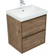 Тумба с раковиной Aquanet Милан 336377/333266 60 дуб рустикальный
