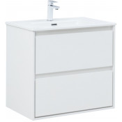 Тумба под раковину Aquanet Милан 336368 70 белый глянец