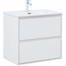 Тумба под раковину Aquanet Милан 336368 70 белый глянец