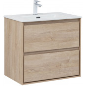 Тумба с раковиной Aquanet Милан 336383/284027 70 дуб светлый