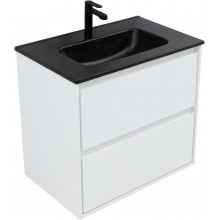 Тумба с раковиной Aquanet Милан 336368/329254 70 белый глянец