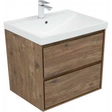 Тумба с раковиной Aquanet Милан 336378/333267 70 дуб рустикальный