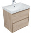 Тумба с раковиной Aquanet Милан 336383/333267 70 дуб светлый