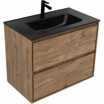 Тумба с раковиной Aquanet Милан 336379/329255 80 дуб рустикальный