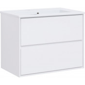 Тумба с раковиной Aquanet Милан 339967/303658 85 белый глянец