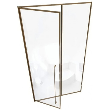 Душевая дверь Радомир Daria BO 1-63-4-1-0-355 100 L матовое золото/прозрачное