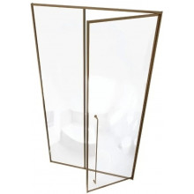 Душевая дверь Радомир Daria BO 1-63-4-2-0-355 100 R матовое золото/прозрачное