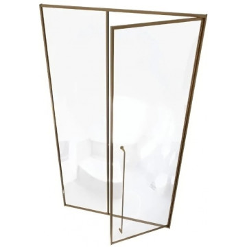 Душевая дверь Радомир Daria BO 1-63-4-2-0-355 100 R матовое золото/прозрачное