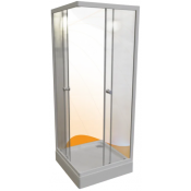 Душевой уголок Радомир Берген SQ 1-03-1-0-0-3480 100x100 белый/прозрачное