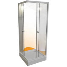 Душевой уголок Радомир Берген SQ 1-03-1-0-0-3460 80x80 белый/прозрачное